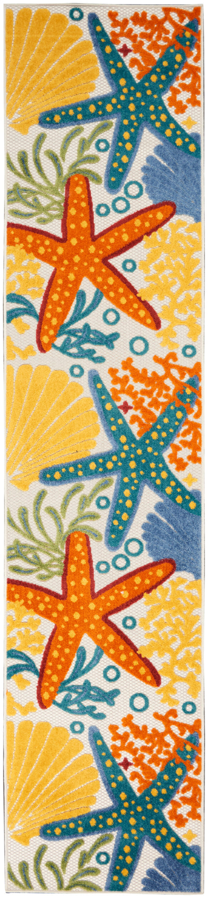 Nourison Home Aloha ALH24 Multicolor Contemporary Power-loomed Rugs