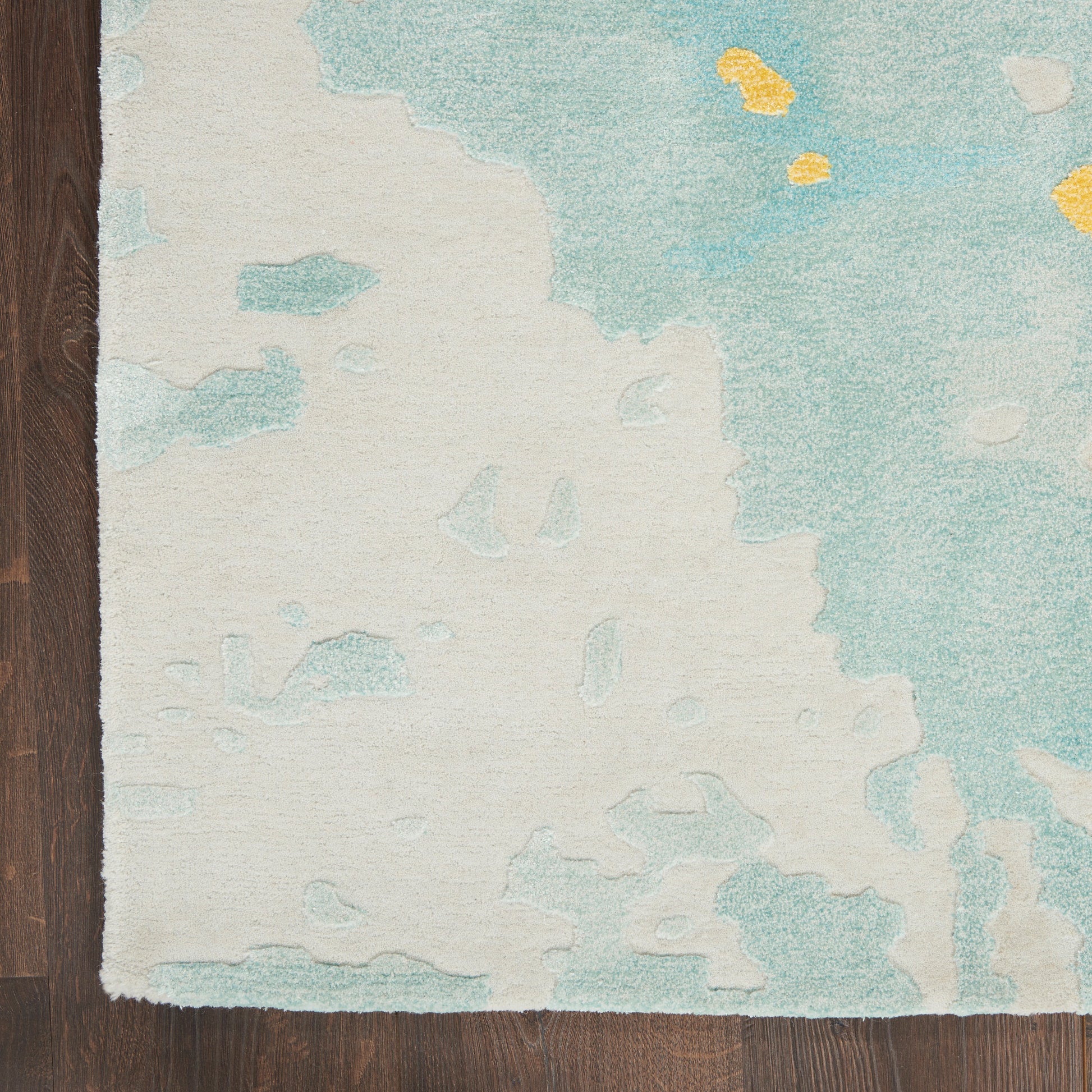 Nourison Home Prismatic  Seafoam Gold  Contemporary