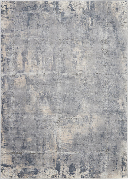 Nourison Home Rustic Textures RUS06 Grey Beige Contemporary Power-loomed Rugs
