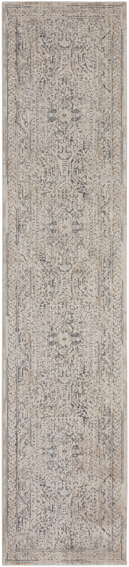 Nourison Home Lynx LNX01 Ivory Grey Blue Transitional Power-loomed Rug