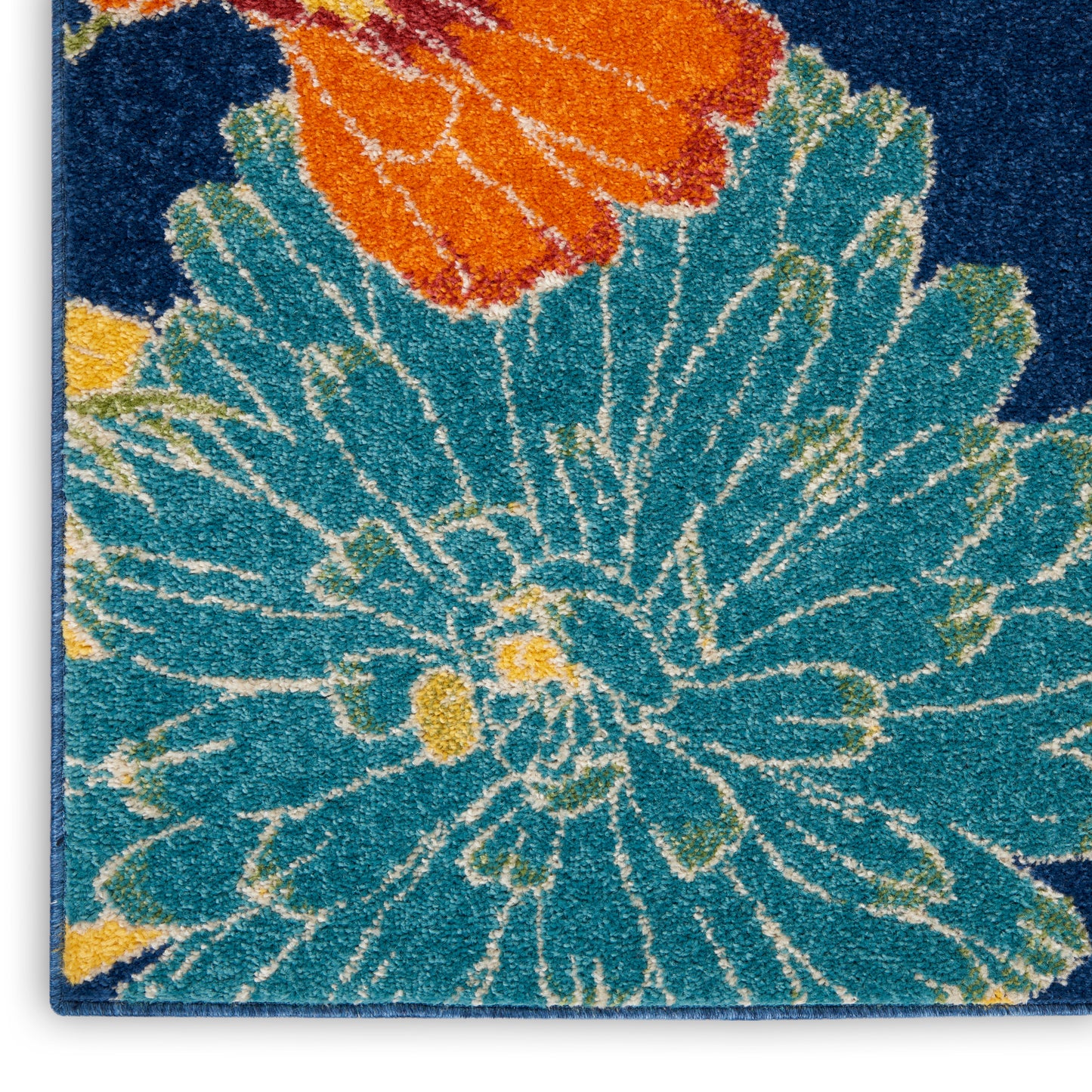 Nourison Home Allur  Navy Multicolor  Contemporary