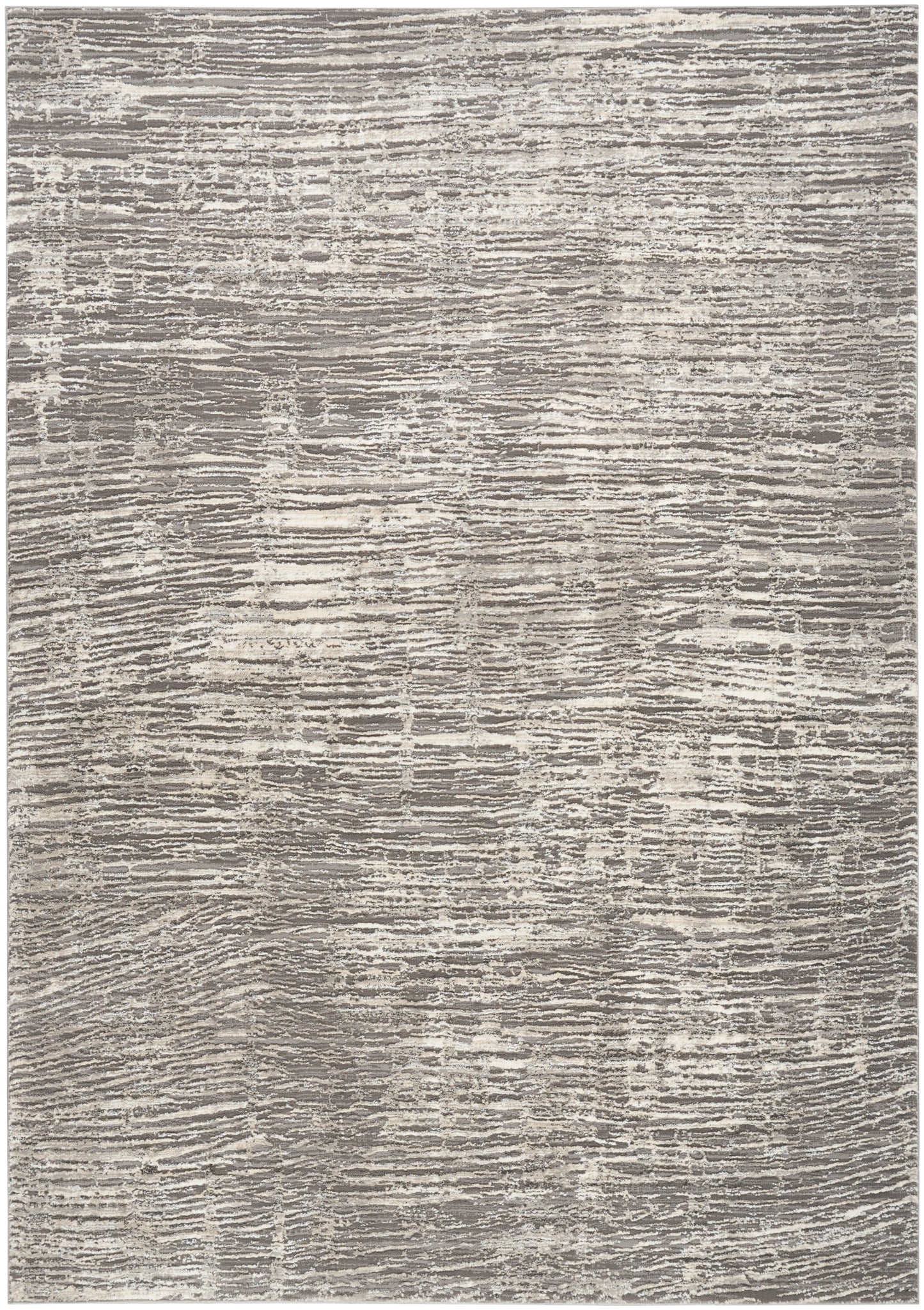 Nourison Home Sustainable Trends SUT01 Ivory Grey Contemporary Power-loomed Rug