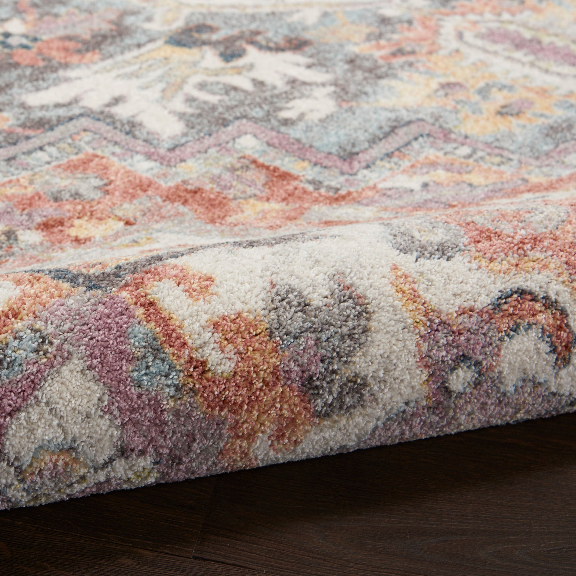 Nourison Home Soraya  Blue Multicolor  Traditional