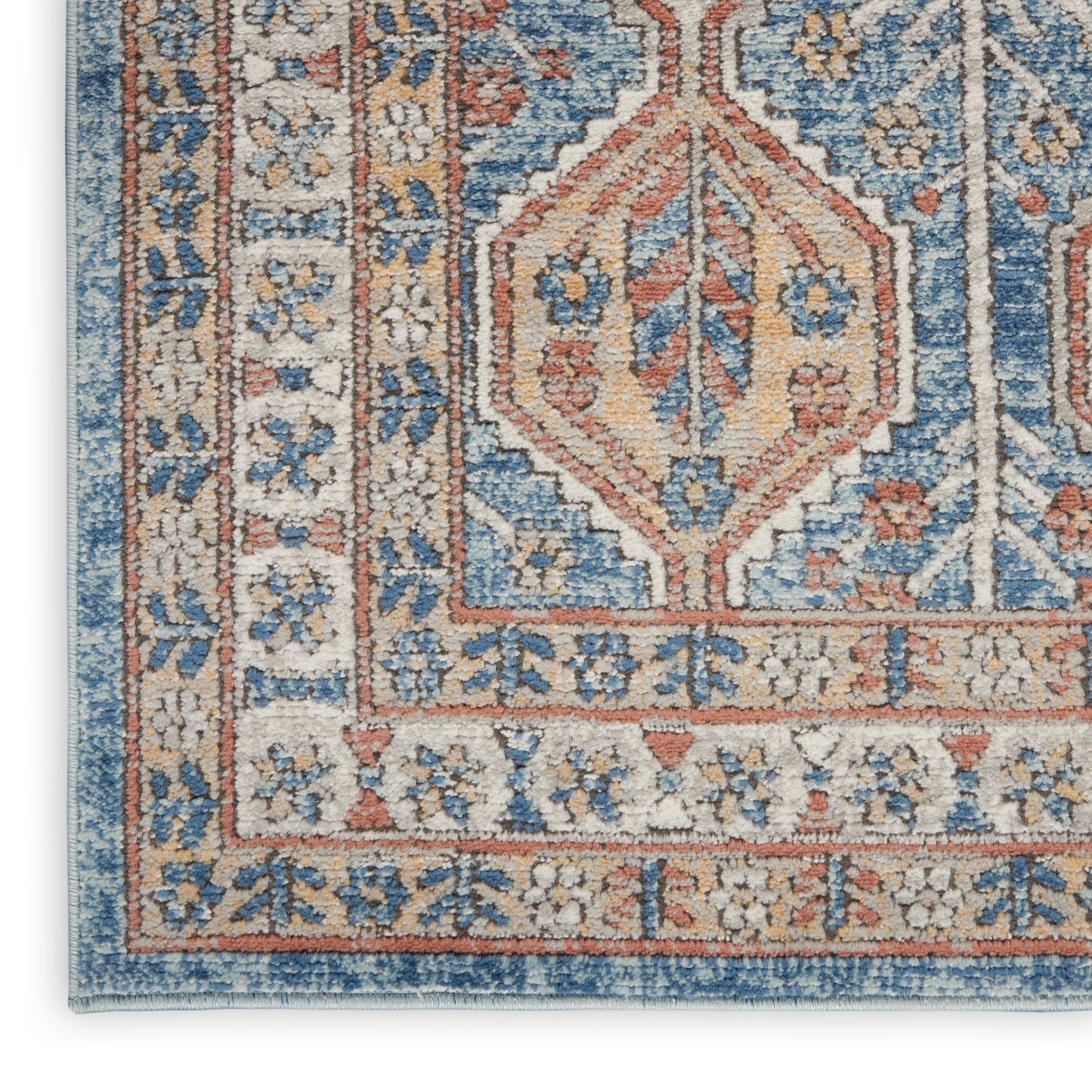 Nourison Home Quarry  Blue Multicolor  Contemporary