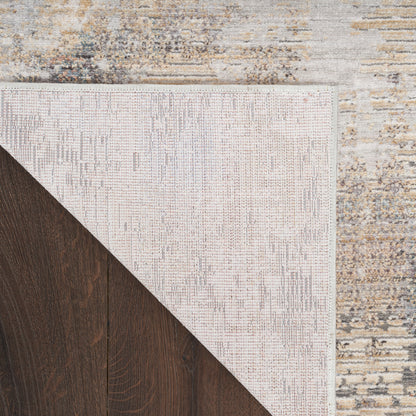 Nourison Home Abstract Hues  Beige Grey  Contemporary