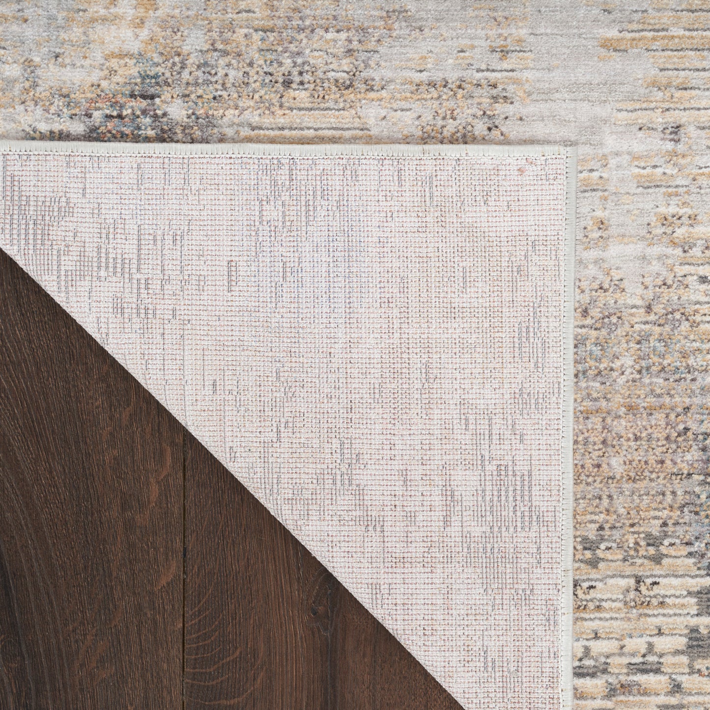 Nourison Home Abstract Hues  Beige Grey  Contemporary