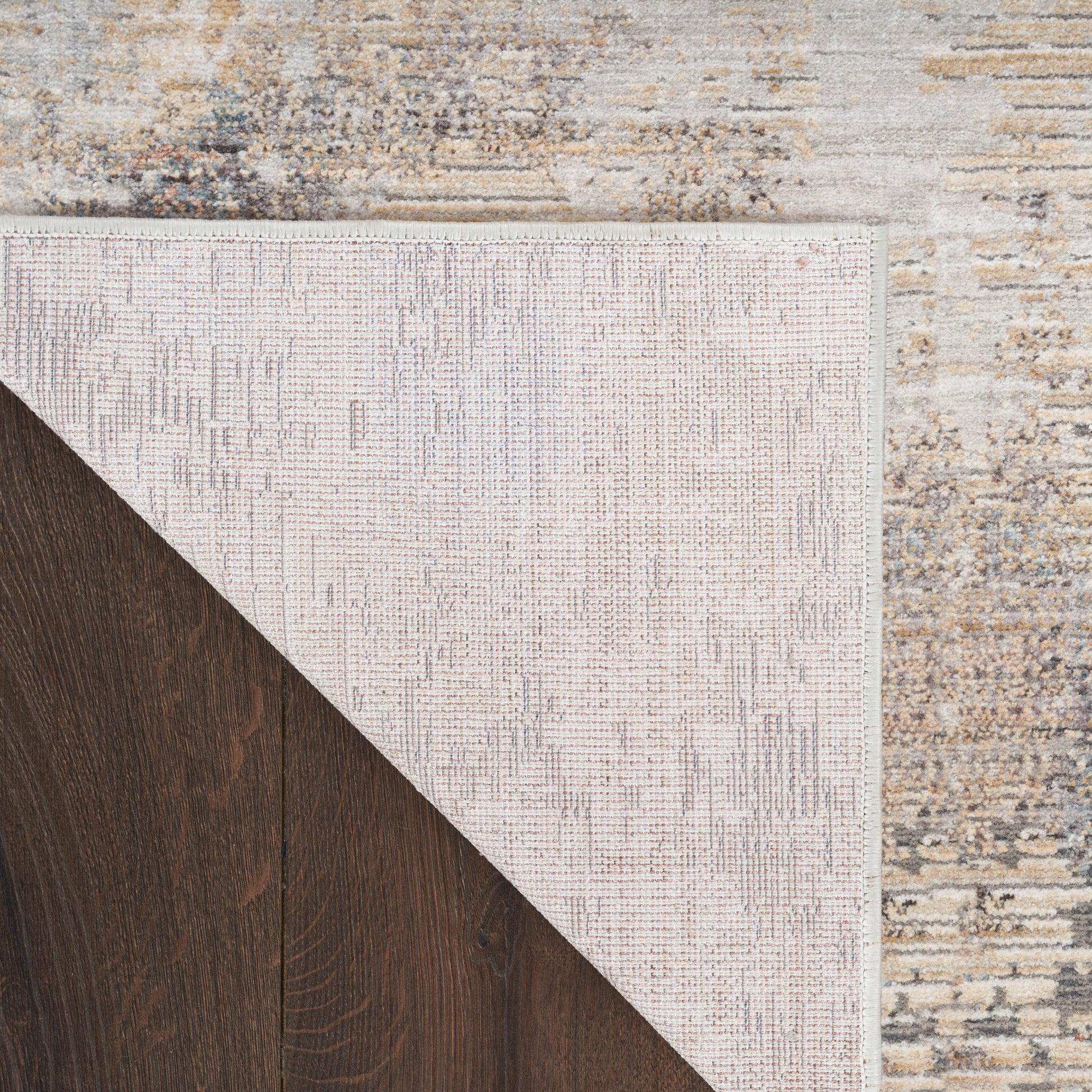 Nourison Home Abstract Hues  Beige Grey  Contemporary