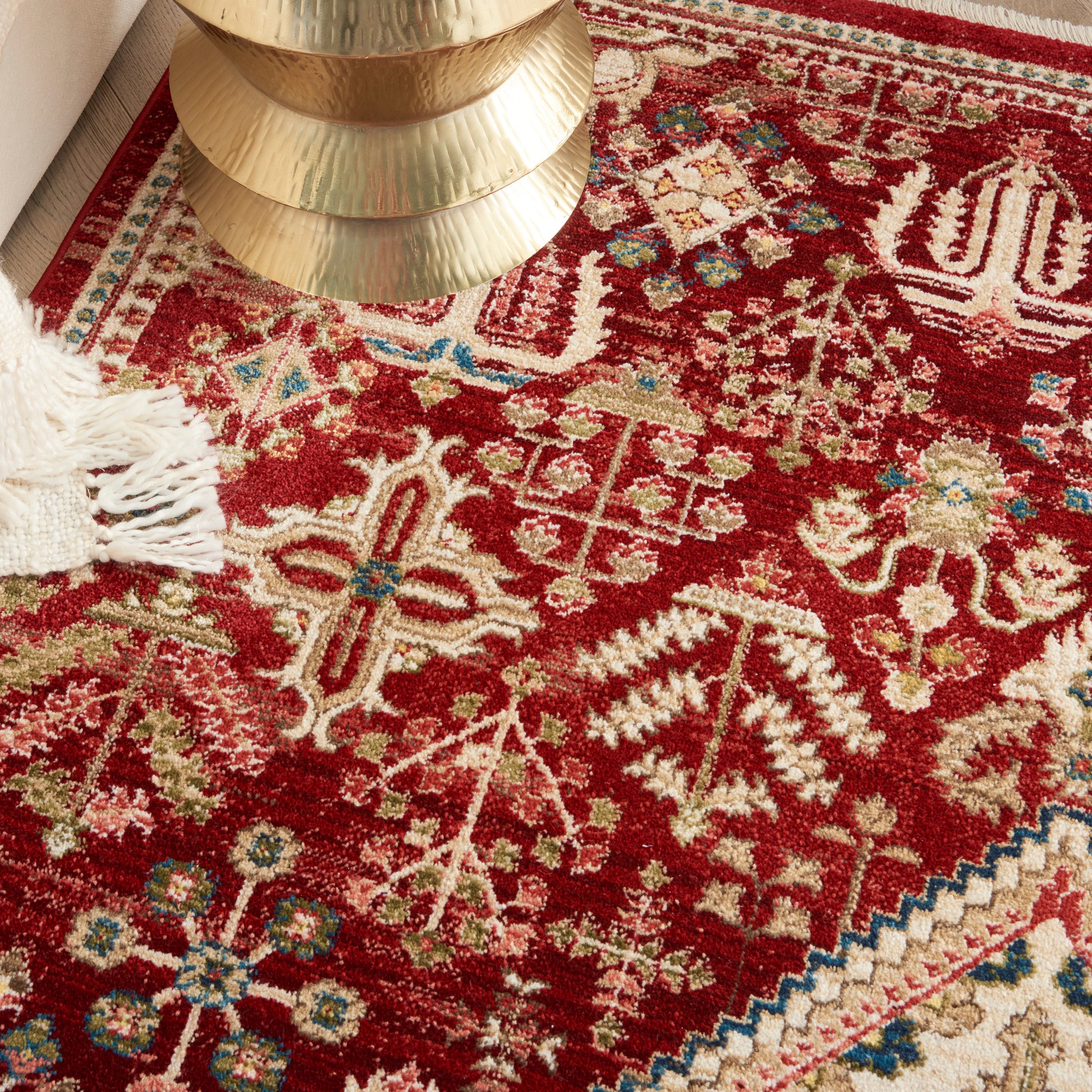 Nourison Home Karisma  Brick Ivory  Traditional