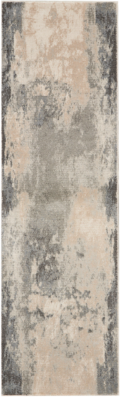 Nourison Home Maxell MAE13 Ivory Grey Contemporary Power-loomed Rugs
