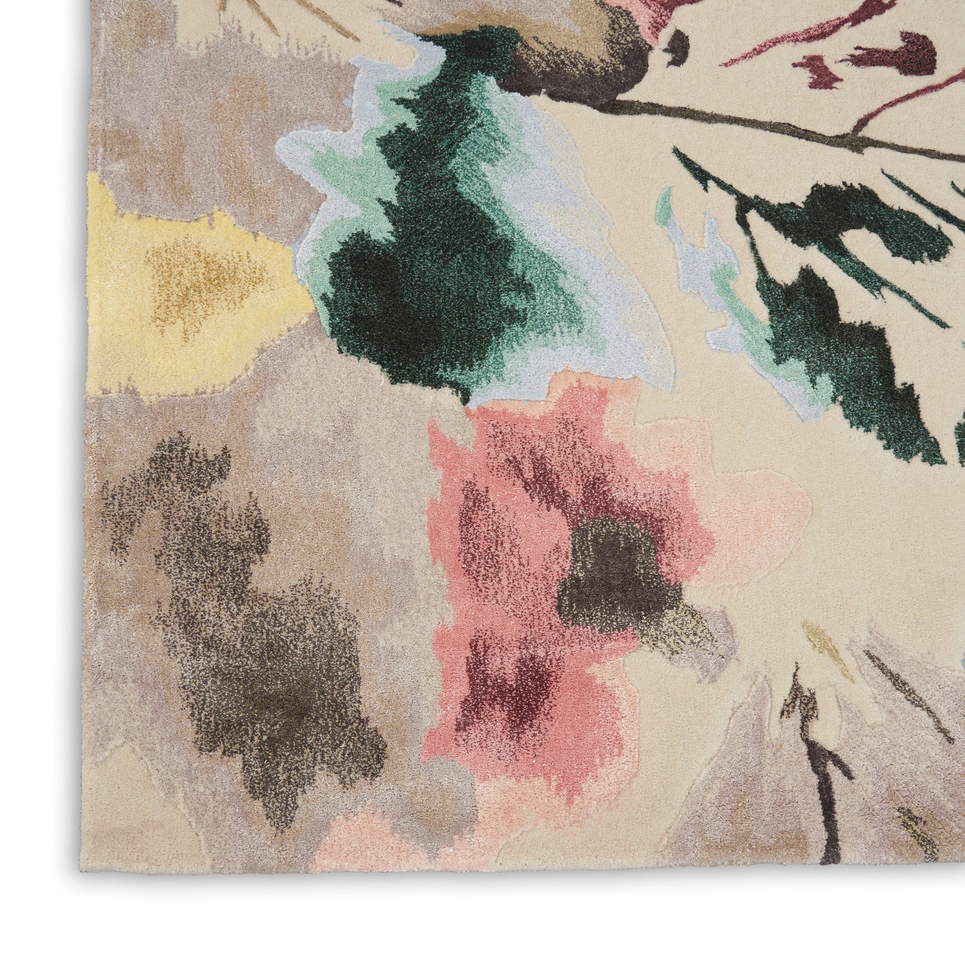 Nourison Home Prismatic  Beige Multicolor  Contemporary