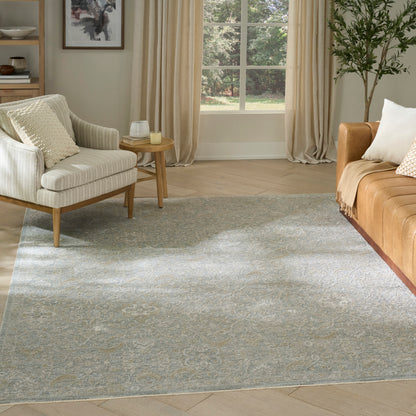 Nourison Home Envy  Blue Silver  Traditional