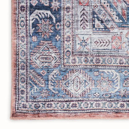 Nourison Home Grand Washables  Blue Multicolor  Traditional