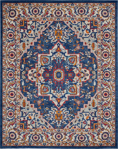 Nourison Home Passion  Blue Multicolor  Traditional