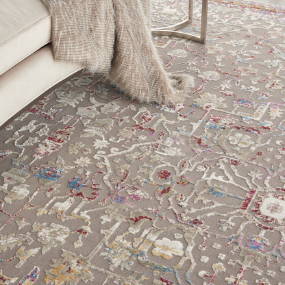 Nourison Home Melody  Grey Multicolor  Traditional