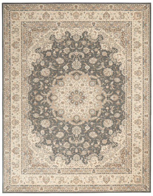 Nourison Home Living Treasures  Grey Ivory  Traditional