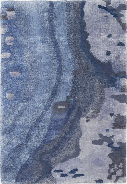 Nourison Home Prismatic PRS05 Blue Contemporary Hand Tufted Rug