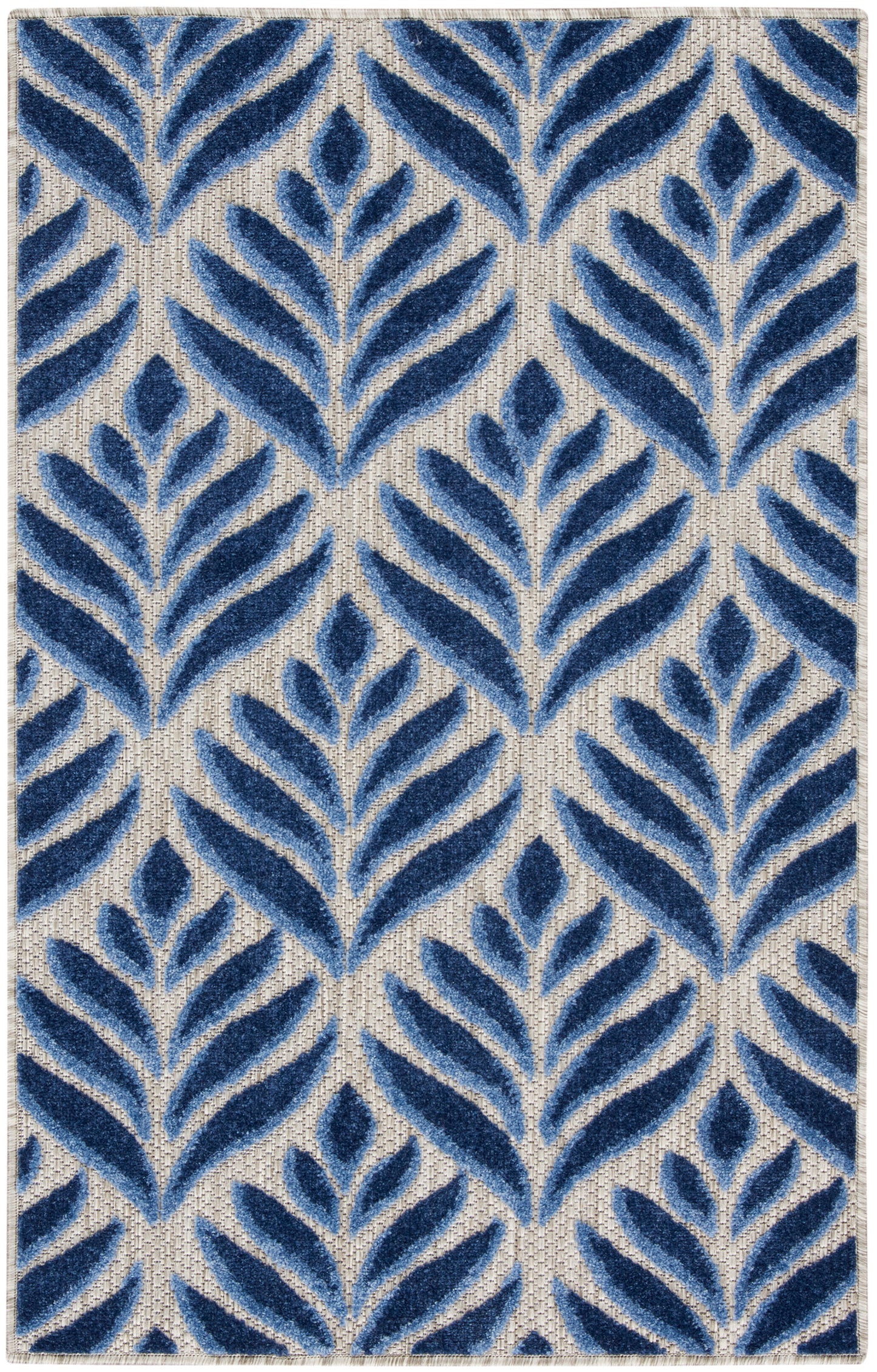 Nourison Home Aloha ALH35 Blue Contemporary Power-loomed Rugs