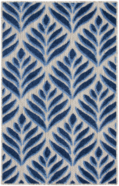 Nourison Home Aloha ALH35 Blue Contemporary Power-loomed Rugs