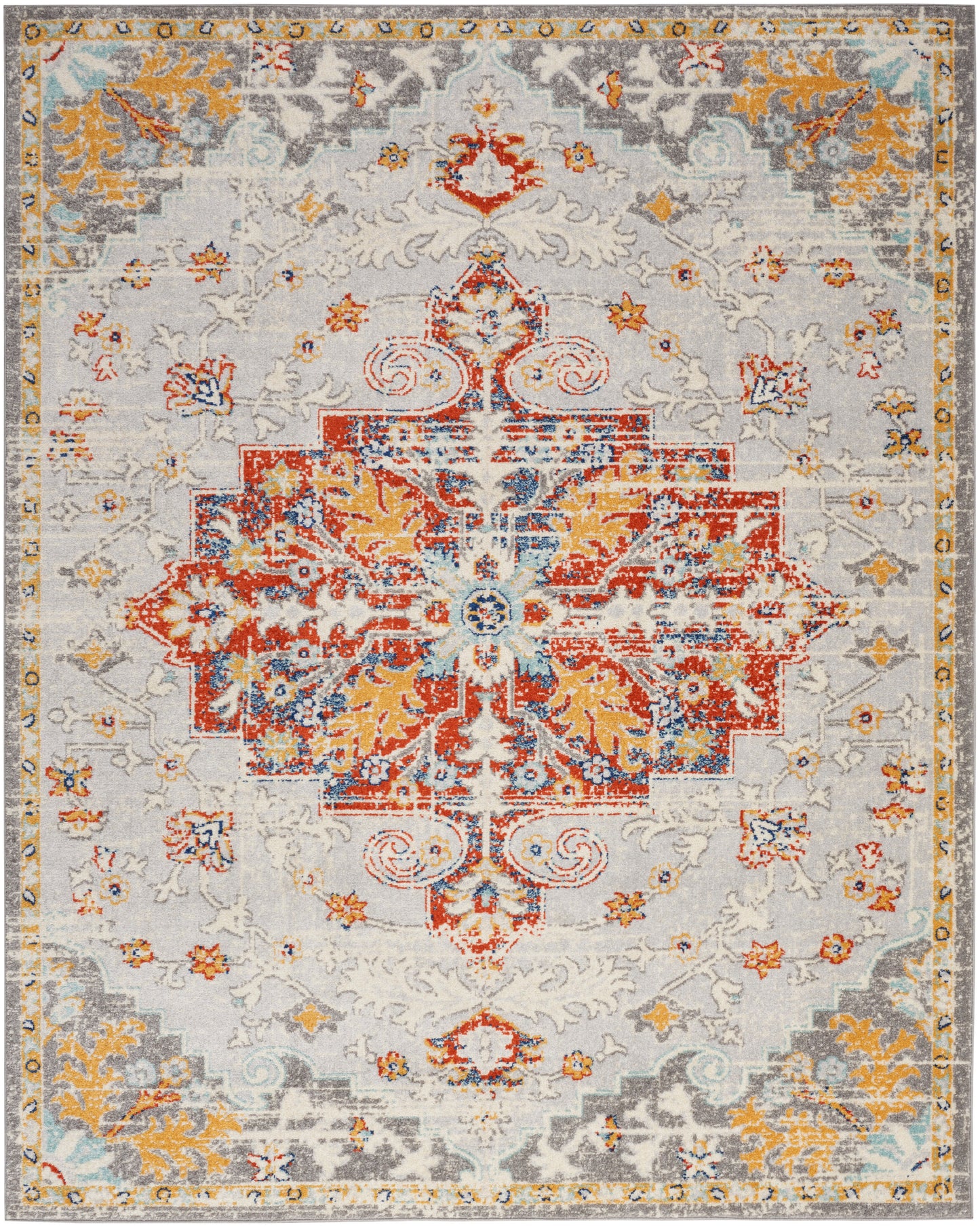 Nourison Home Passion  Grey Multicolor  Traditional