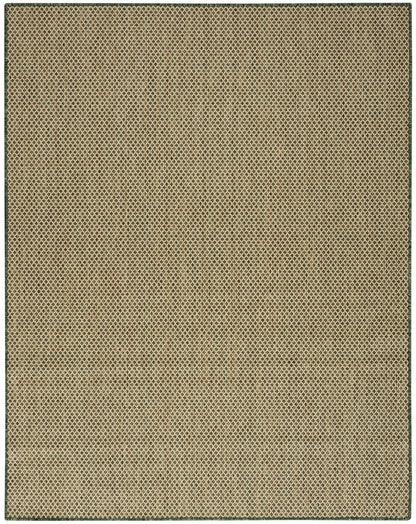 Nourison Home Courtyard COU01 Green Contemporary Power-loomed Rug