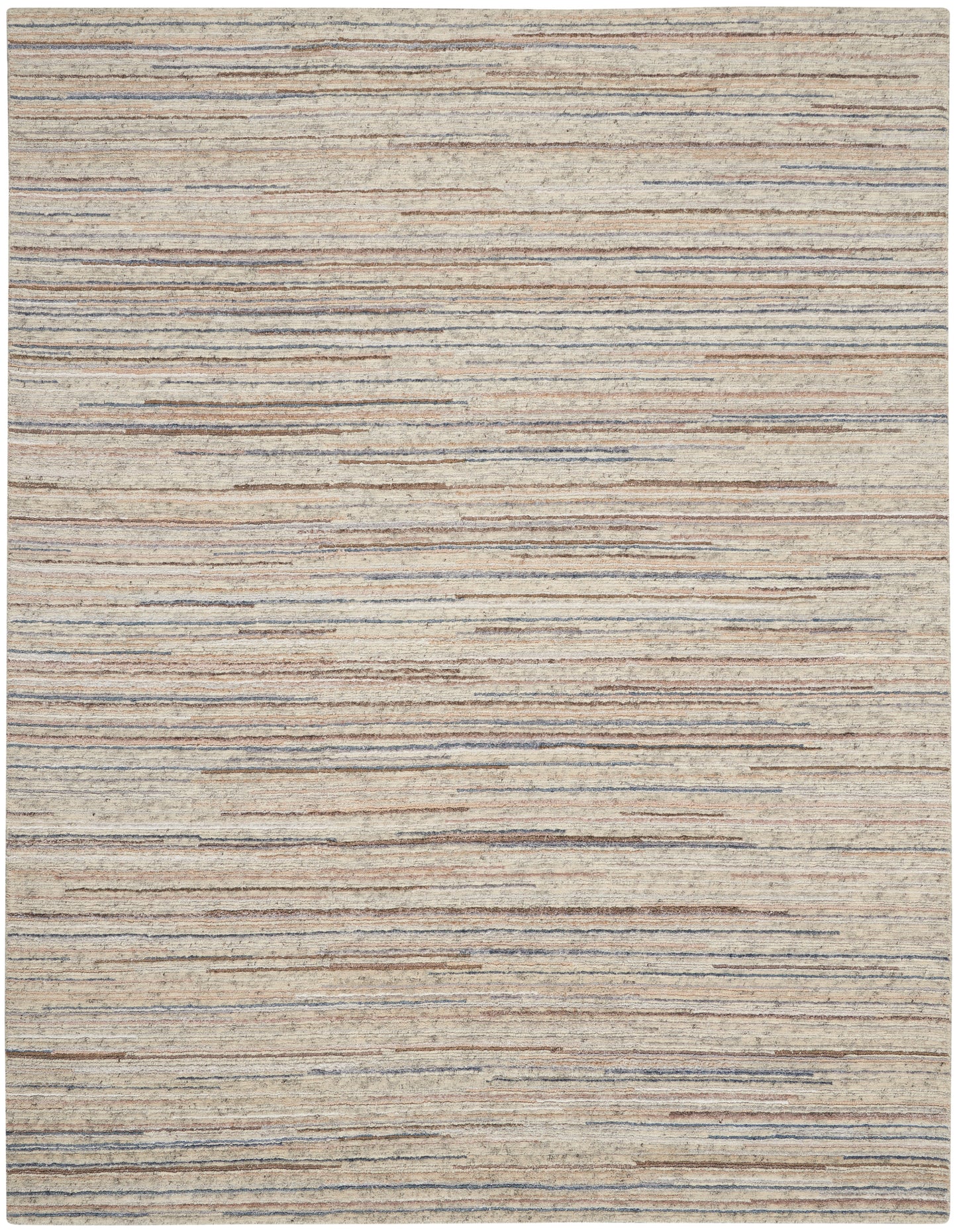 Nourison Home Plateau PAE01 Ivory Contemporary Knotted Rug