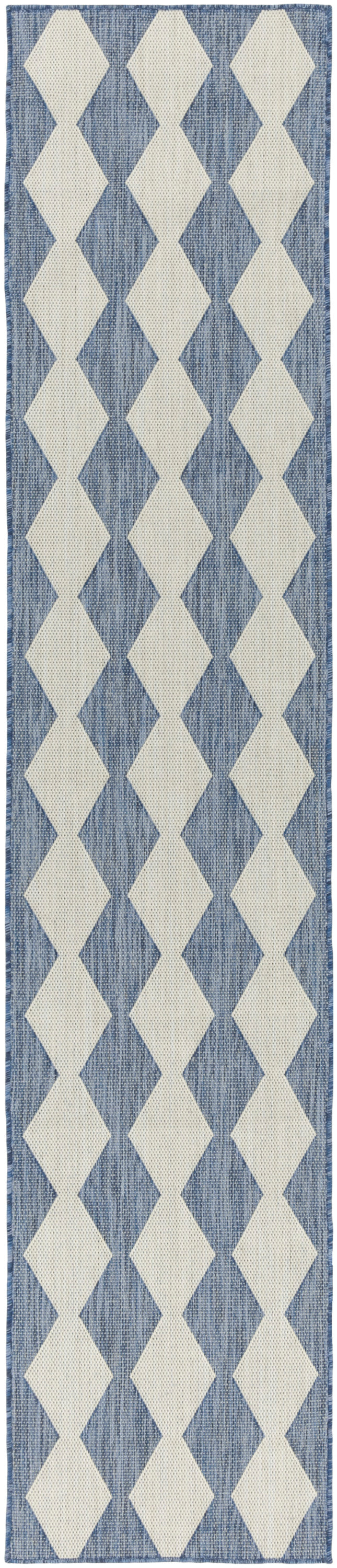 Nourison Home Positano POS04 Navy Blue Contemporary Power-loomed Rug