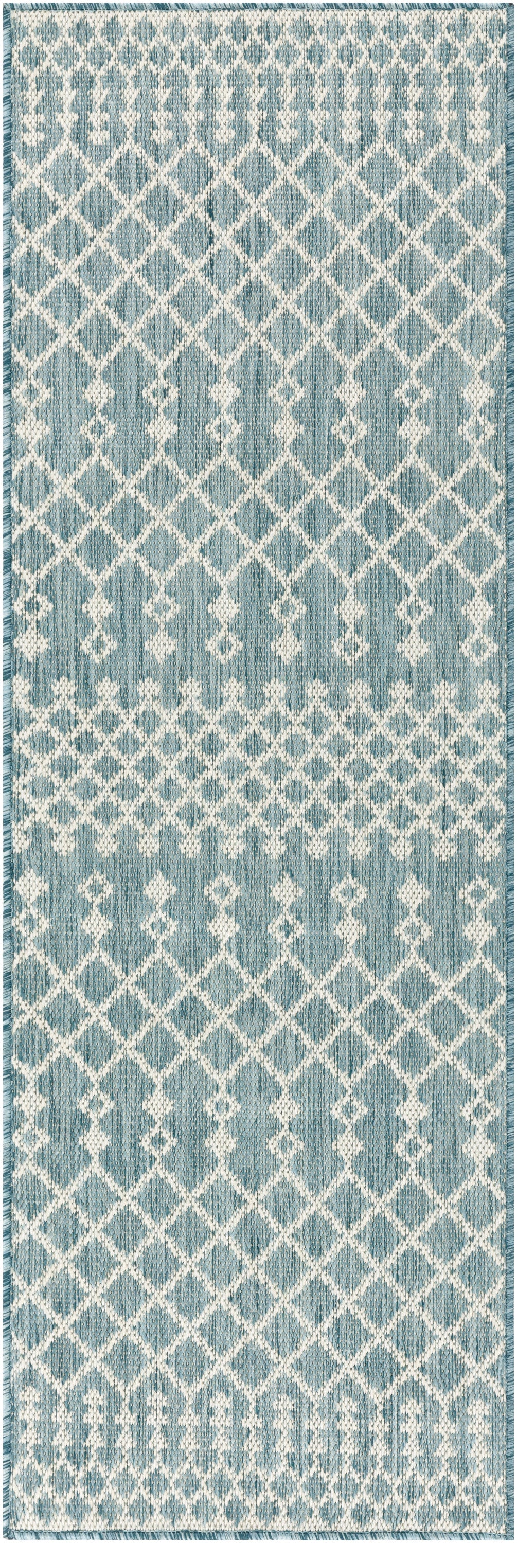 Nourison Home Positano POS02 Aqua Contemporary Power-loomed Rug