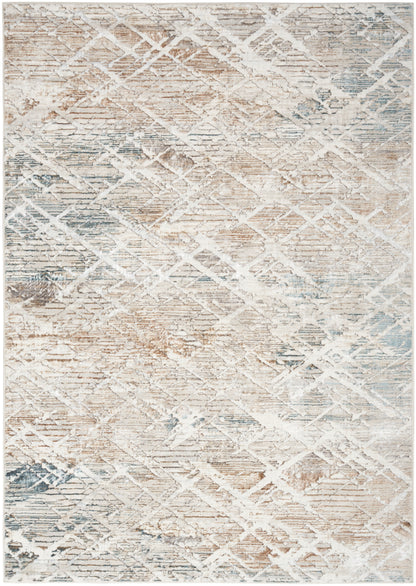 Nourison Home Glitz GLZ11 Grey Multicolor Contemporary Power-loomed Rug