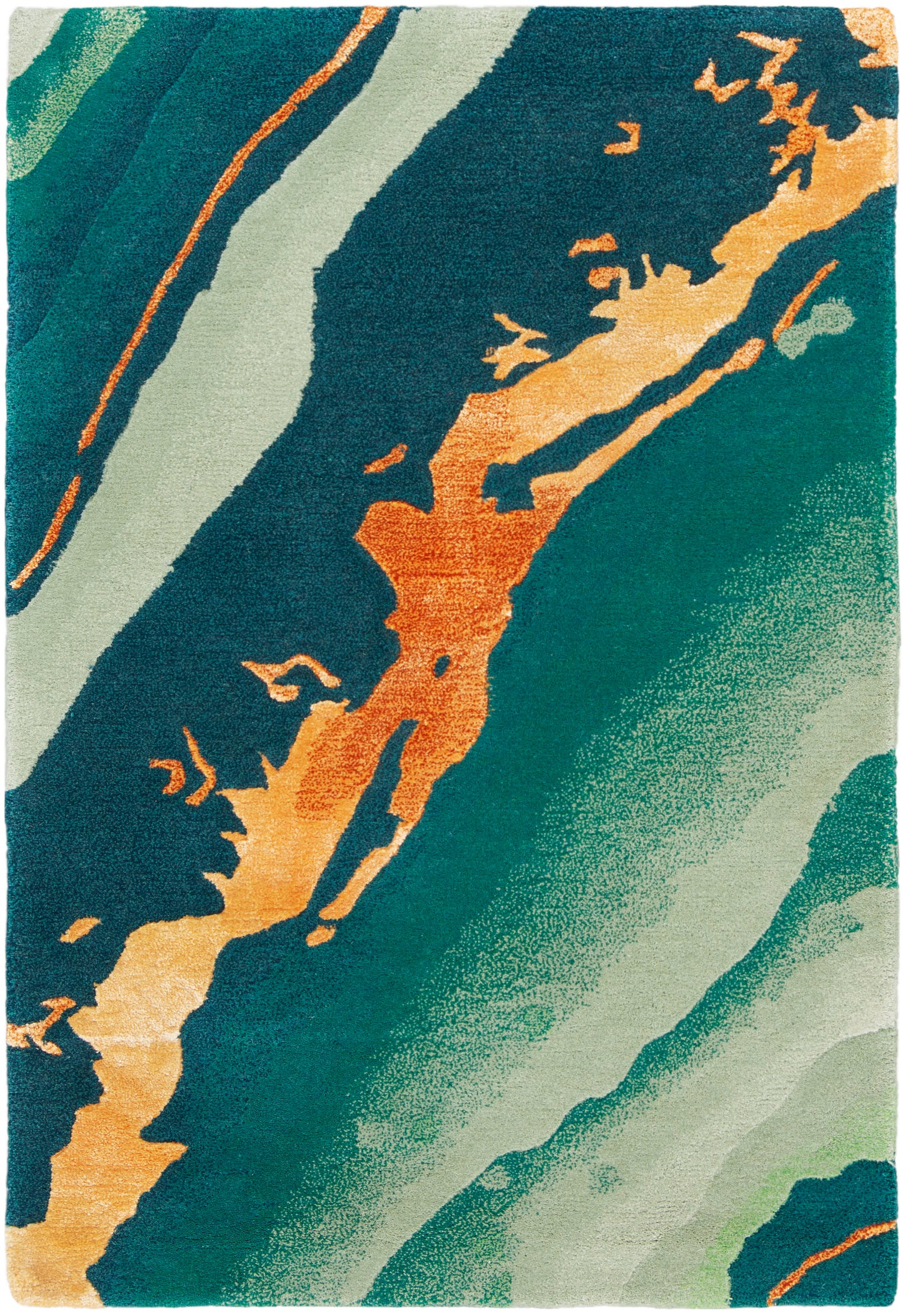 Nourison Home Prismatic PRS30 Emerald Contemporary Hand Tufted Rug