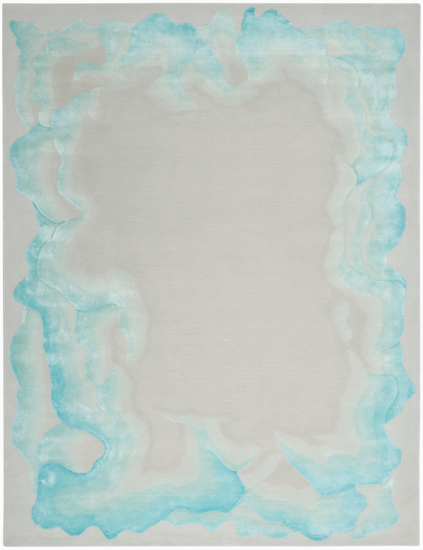Nourison Home Prismatic PRS22 Sea Mist Blue Contemporary Hand Tufted Rug