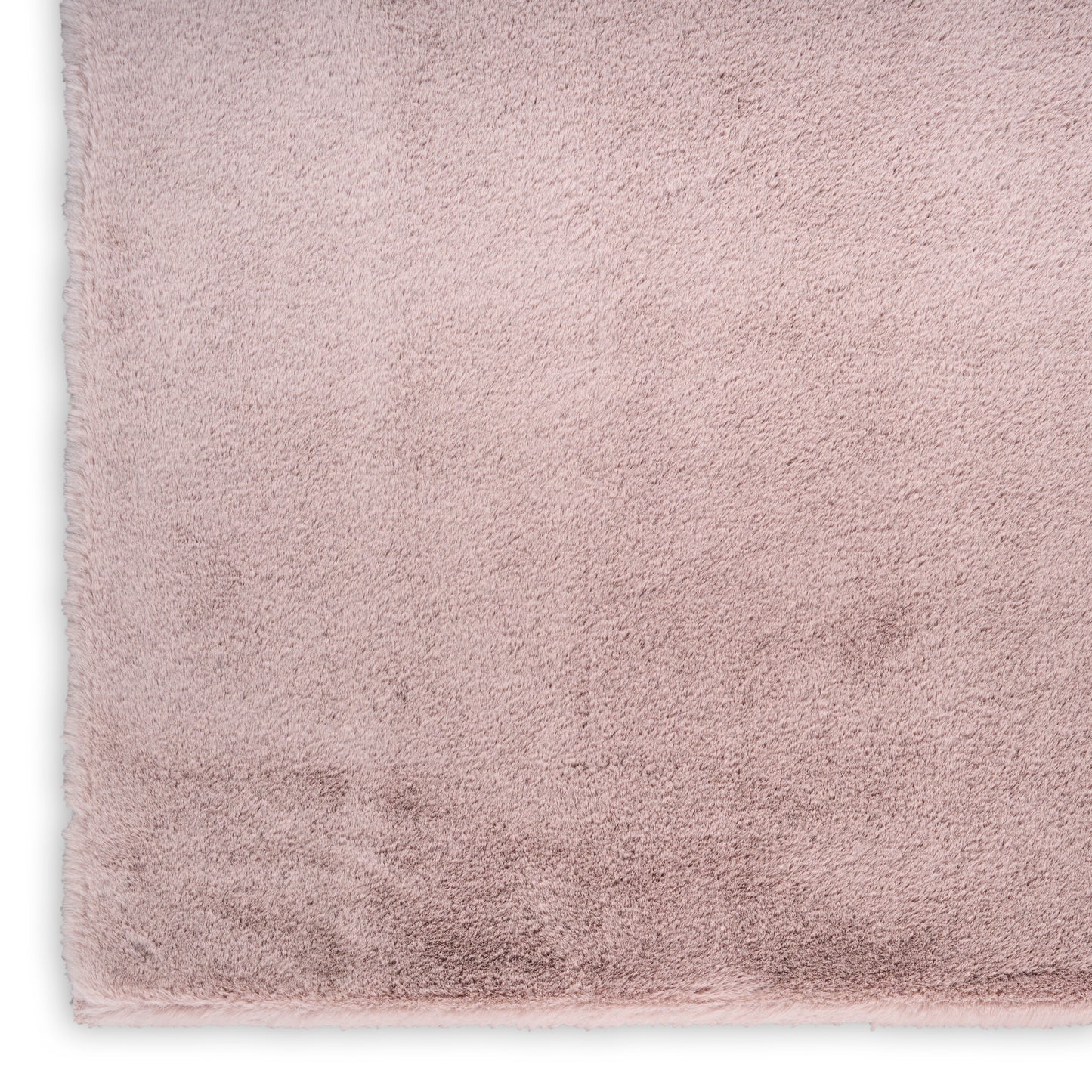 Nourison Home Soft Plush Rabbit Fur  Lavender  Contemporary