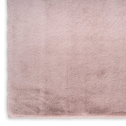 Nourison Home Soft Plush Rabbit Fur  Lavender  Contemporary
