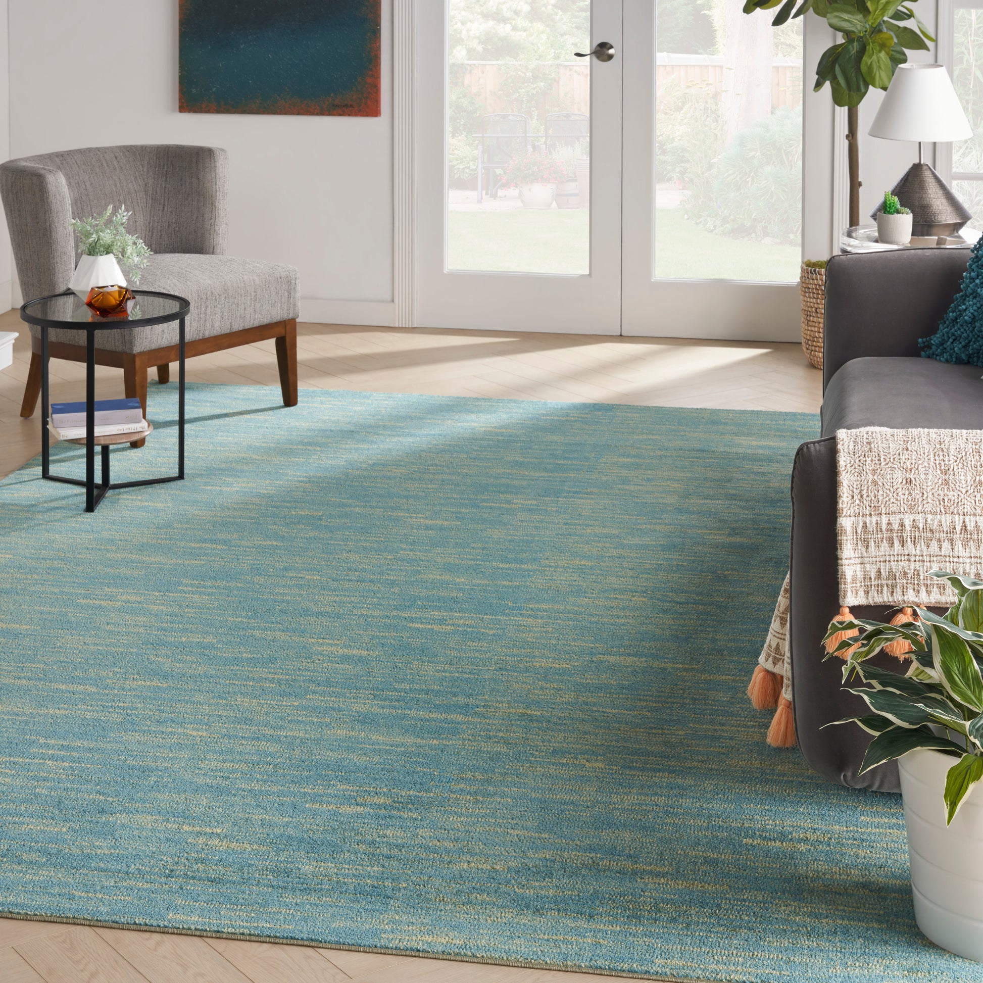 Nourison Home Nourison Essentials  Blue Green  Contemporary