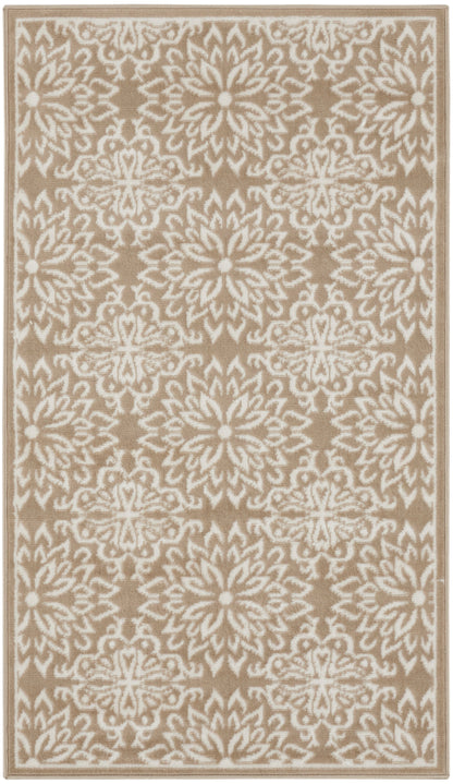 Nourison Home Jubilant JUB06 Taupe Transitional Power-loomed Rug