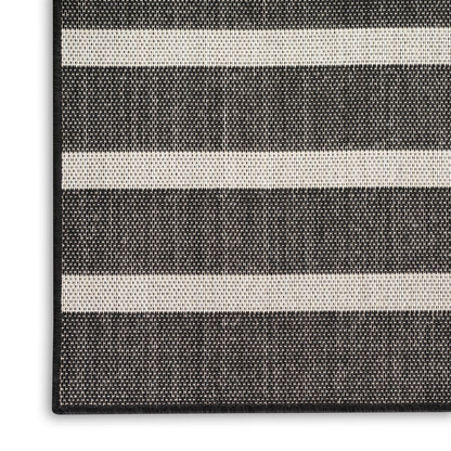 Nourison Home Positano  Black Ivory  Contemporary