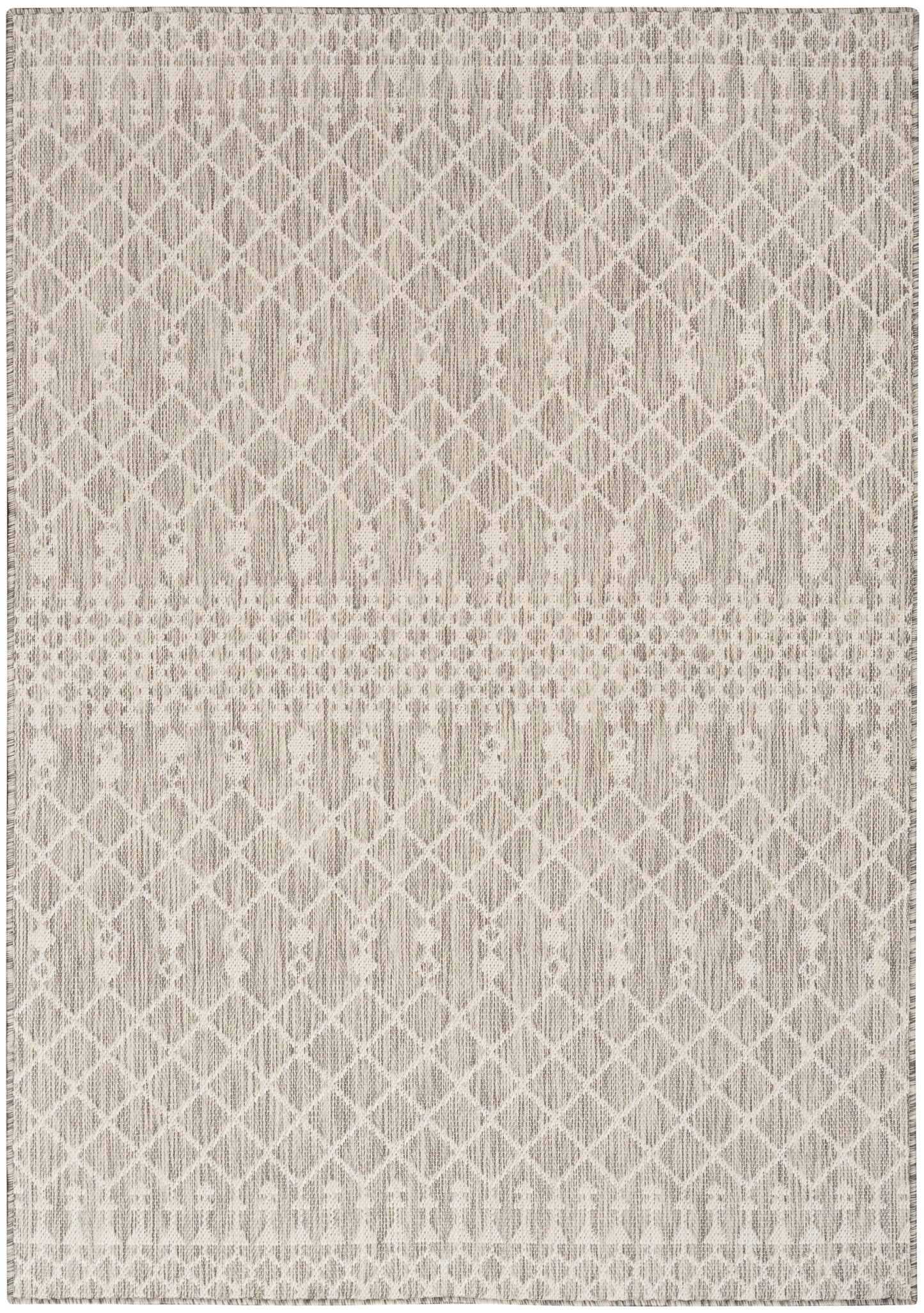 Nourison Home Positano POS02 Light Grey Contemporary Power-loomed Rug
