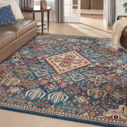 Nourison Home Karisma  Blue Ivory  Traditional