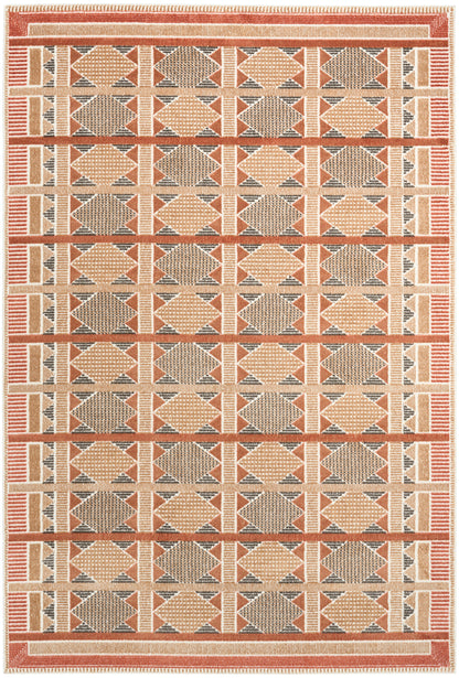 Nourison Home Nordic NRC06 Rust Multicolor Contemporary Power-loomed Rug