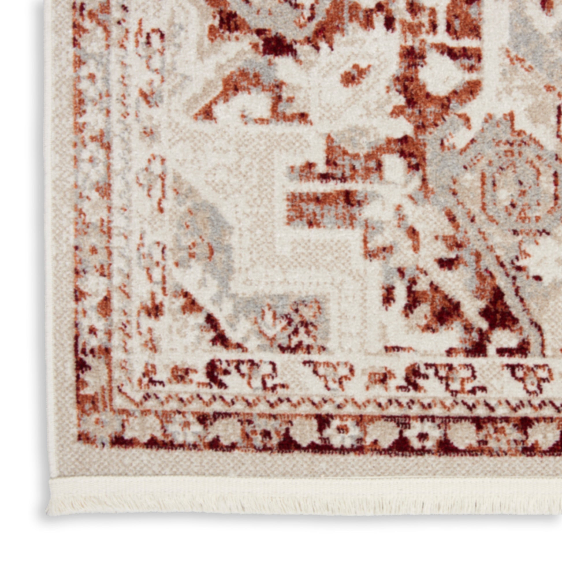 Nourison Home Carina  Brick Silver  Transitional