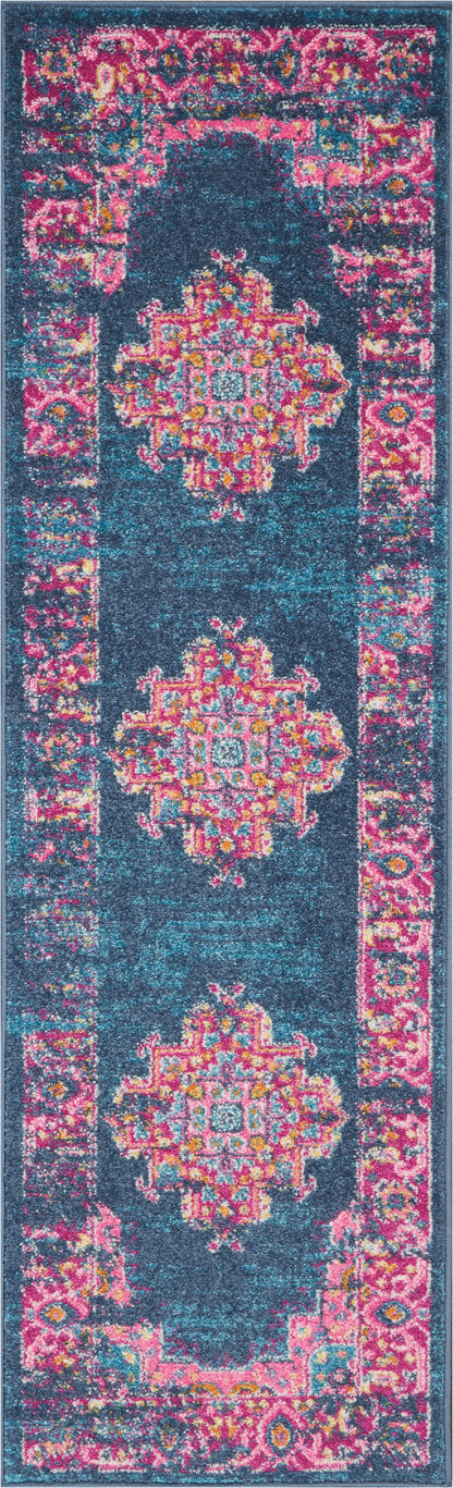 Nourison Home Passion PSN03 Blue Transitional Power-loomed Rugs