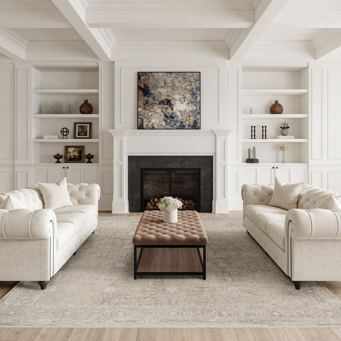Nourison Home Sultana  Beige  Traditional