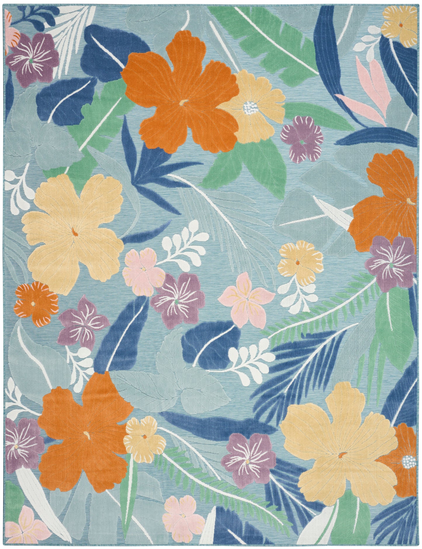 Nourison Home Suncoast  Blue Multicolor  Contemporary