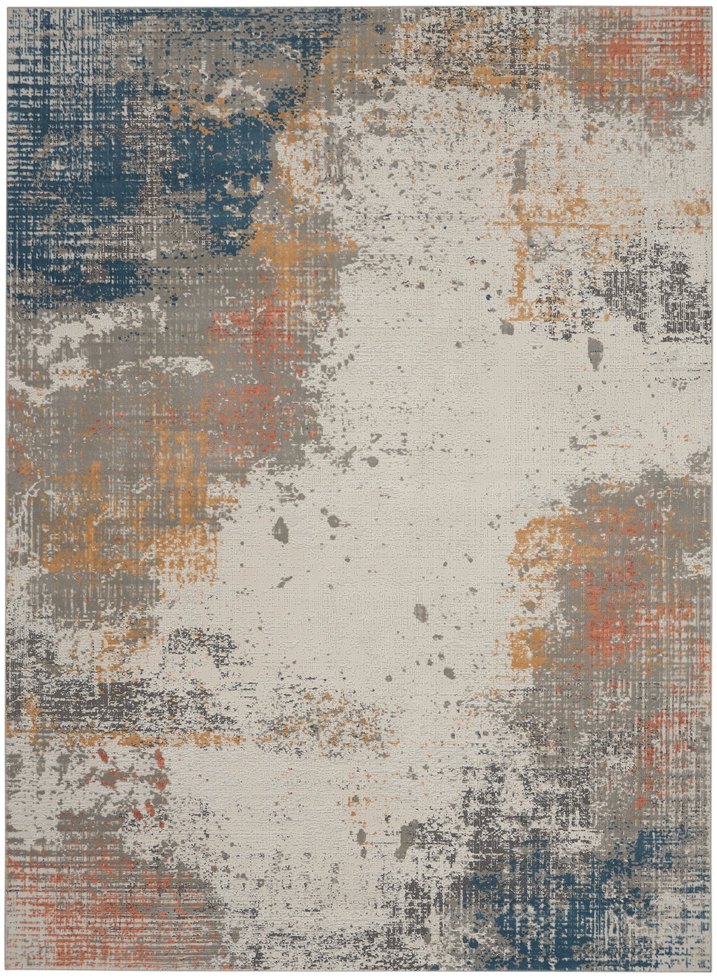 Nourison Home Rustic Textures  Grey Blue  Contemporary