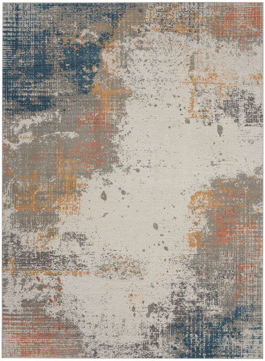 Nourison Home Rustic Textures  Grey Blue  Contemporary