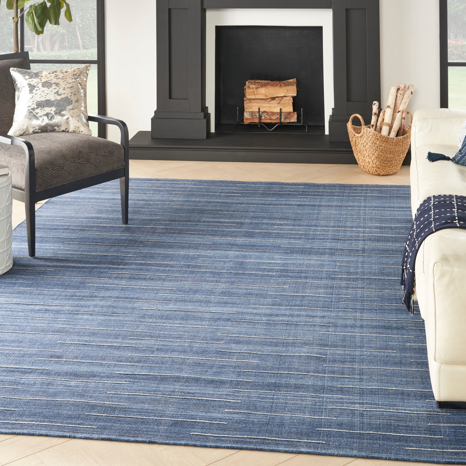 Nourison Home Interweave  Navy  Contemporary