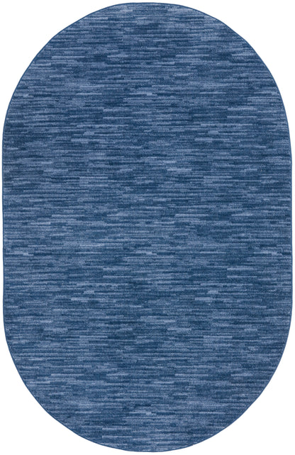 Nourison Home Nourison Essentials NRE01 Navy Blue Contemporary Power-loomed Rug