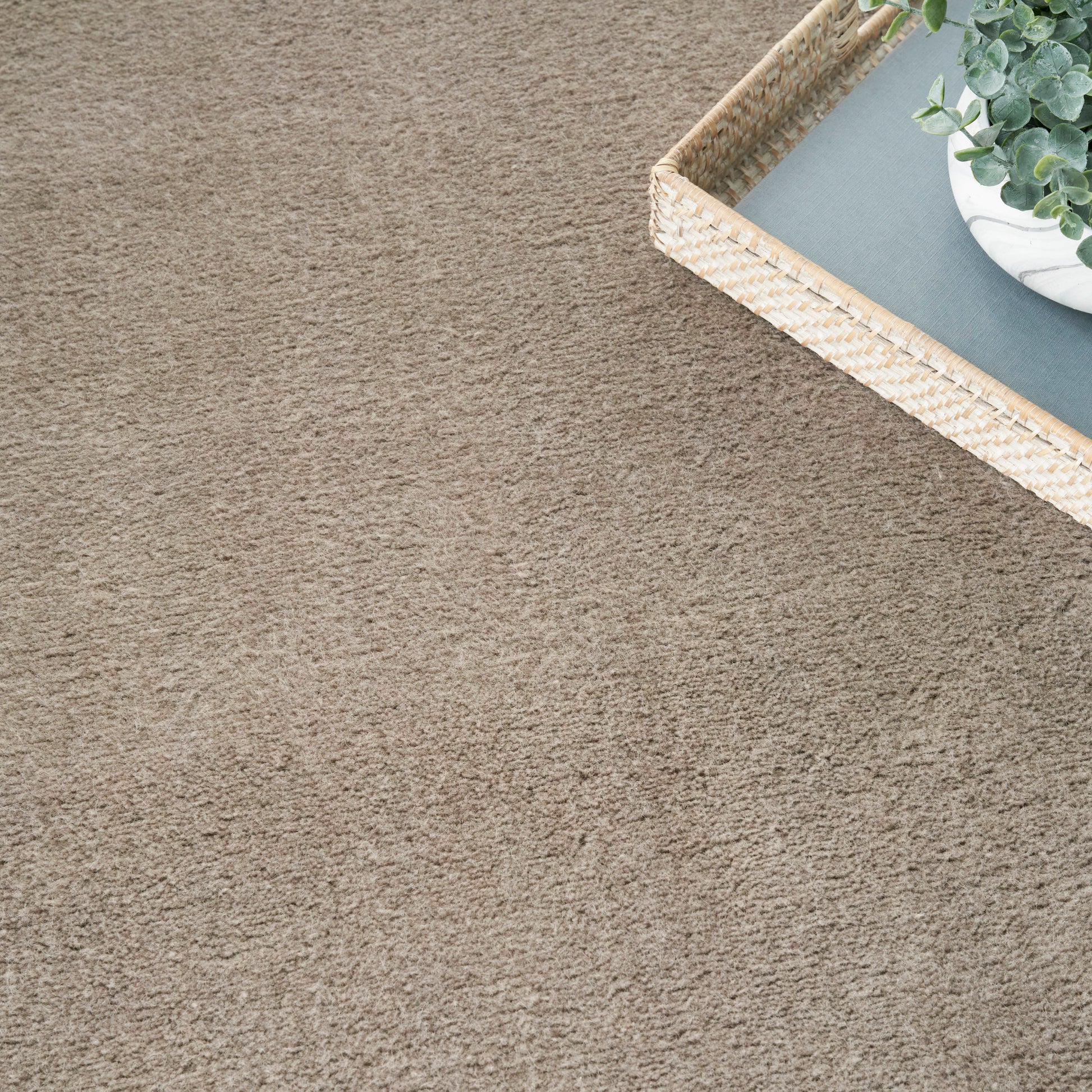 Nourison Home Plush Cloud  Taupe  Contemporary
