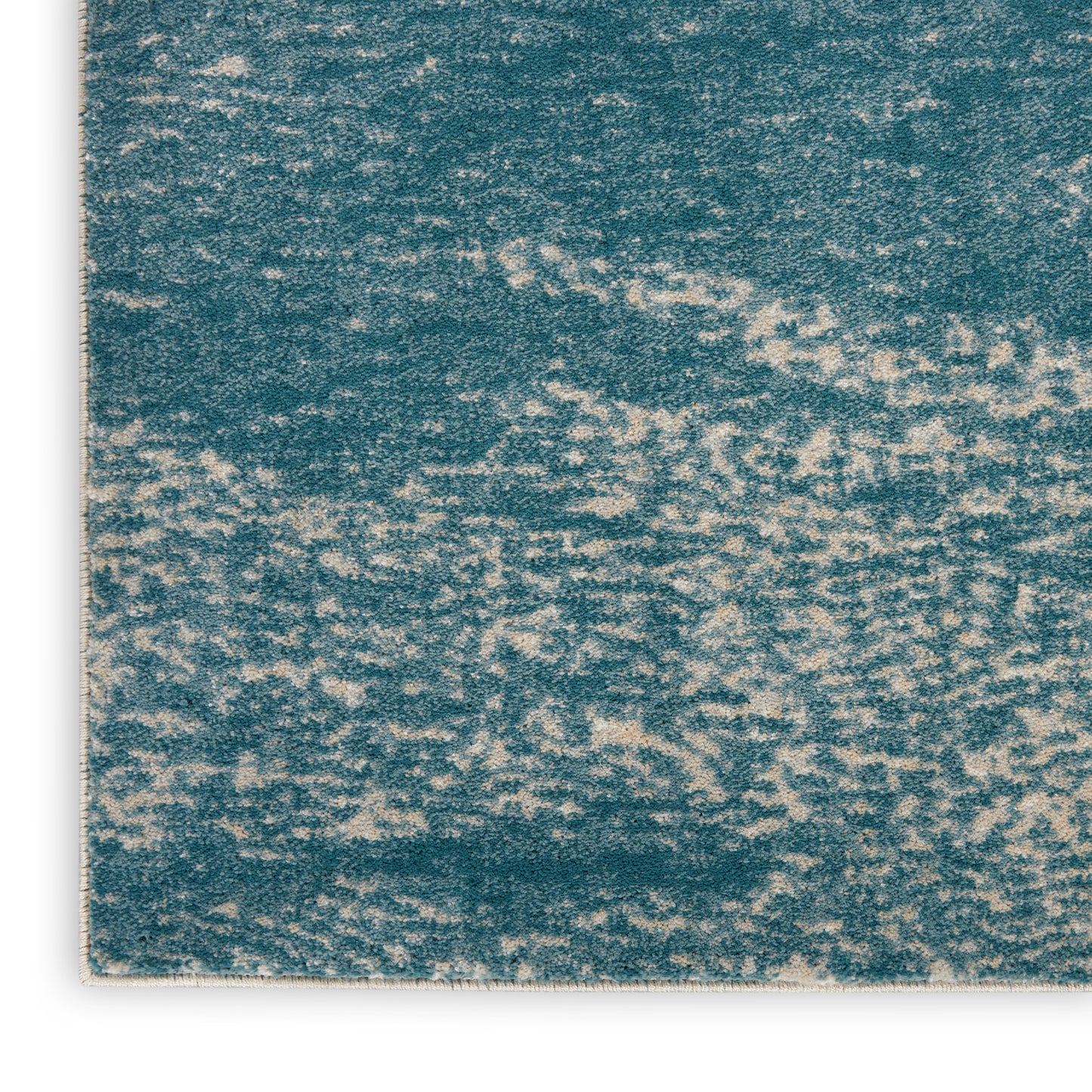 Nourison Home Maxell  Ivory Teal  Contemporary