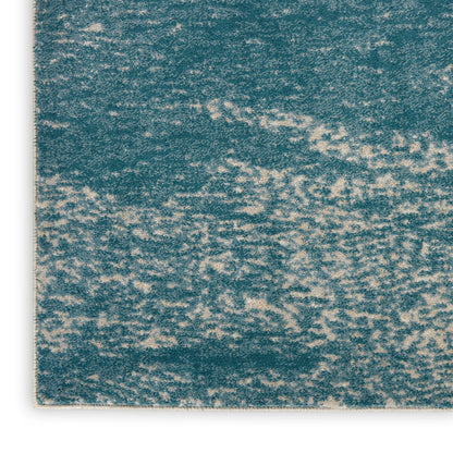 Nourison Home Maxell  Ivory Teal  Contemporary