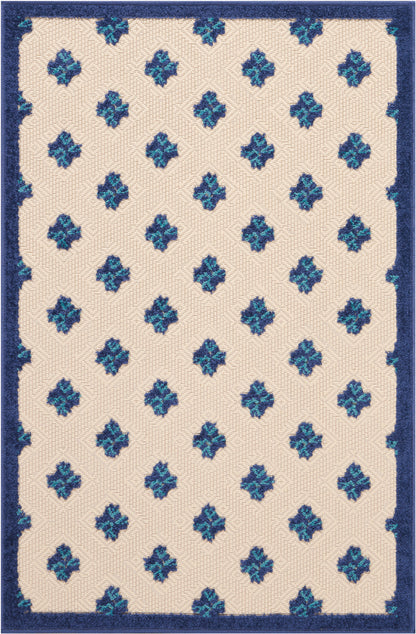 Nourison Home Aloha ALH02 Navy Contemporary Power-loomed Rugs